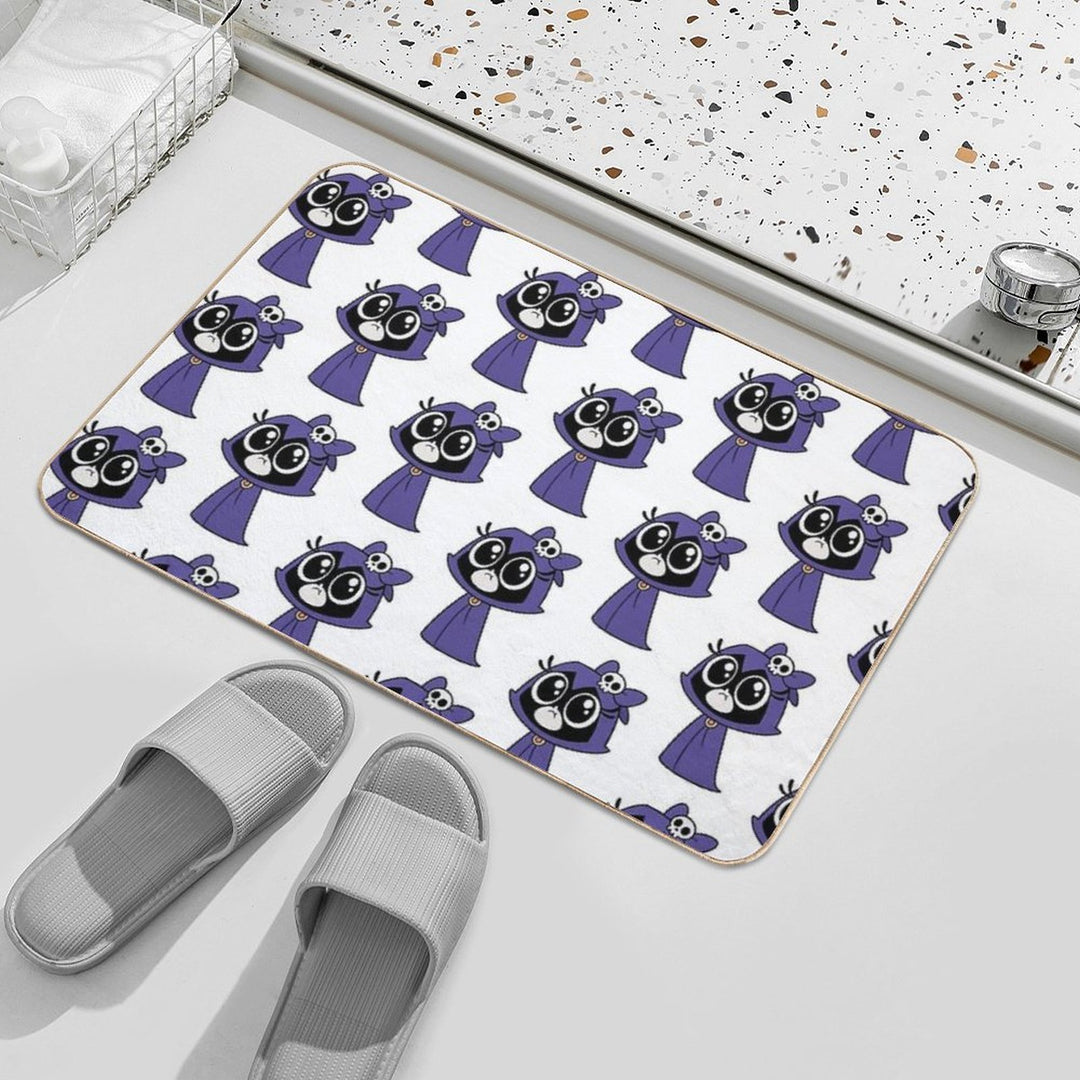 Chibi Raven Baby  Long-Lasting Bath Mat