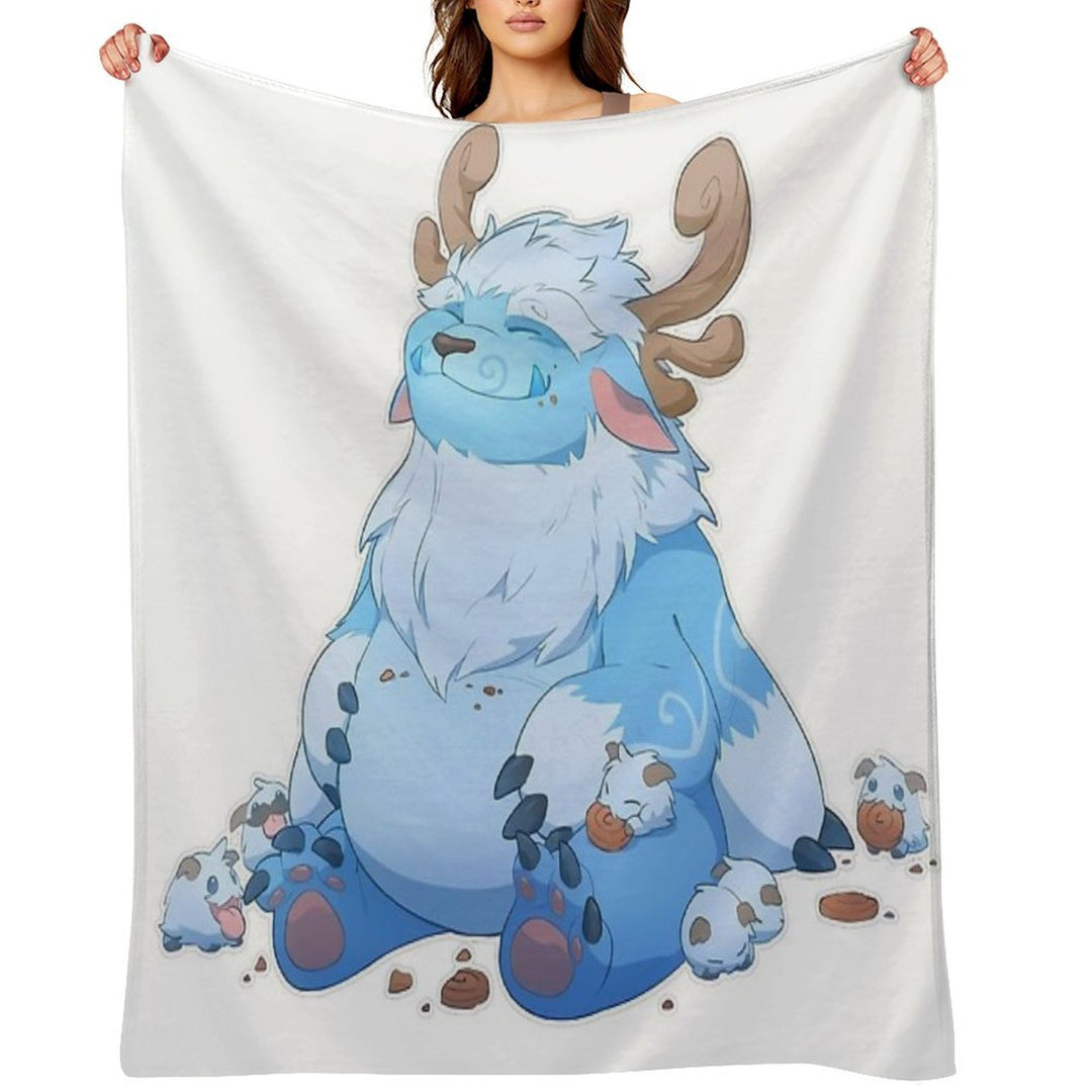 Adorable Nunu Sustainable Throw Blanket