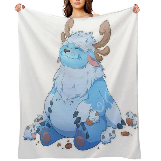 Adorable Nunu Sustainable Throw Blanket