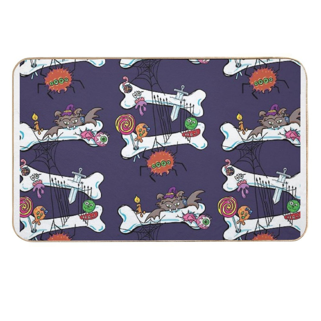Scary & Funny Halloween 2025  Slip-Resistant Bath Mat