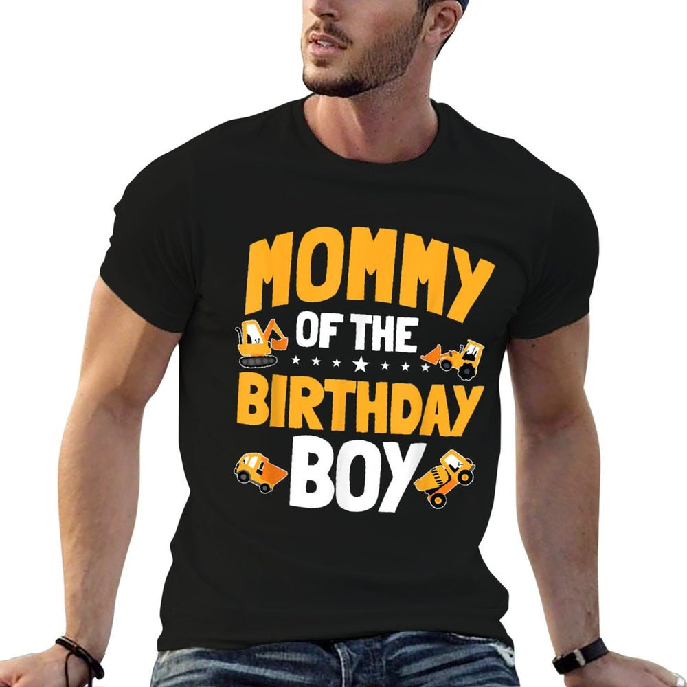 Mommy of The Birthday Boy Construction Worker Bday Party  Vintage-inspired T-Shirt