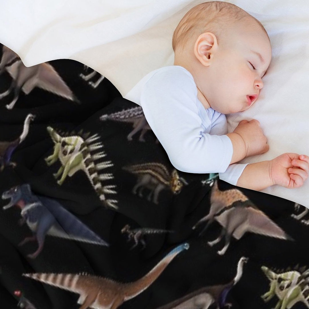 Dinosaurs Shrink-resistant Throw Blanket