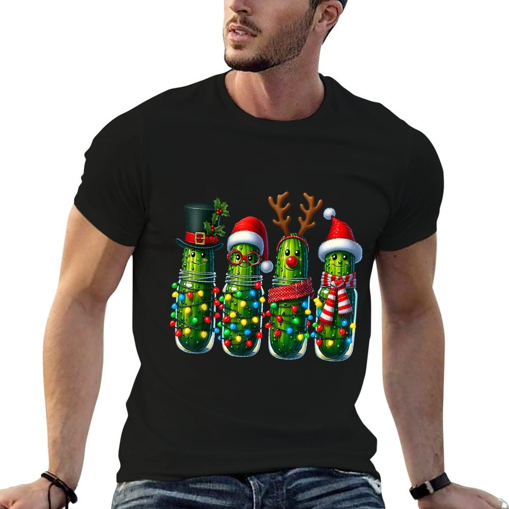 Christmas Pickle Holiday Pickle Jars Santa Ugly Humor  Moisture-wicking T-Shirt