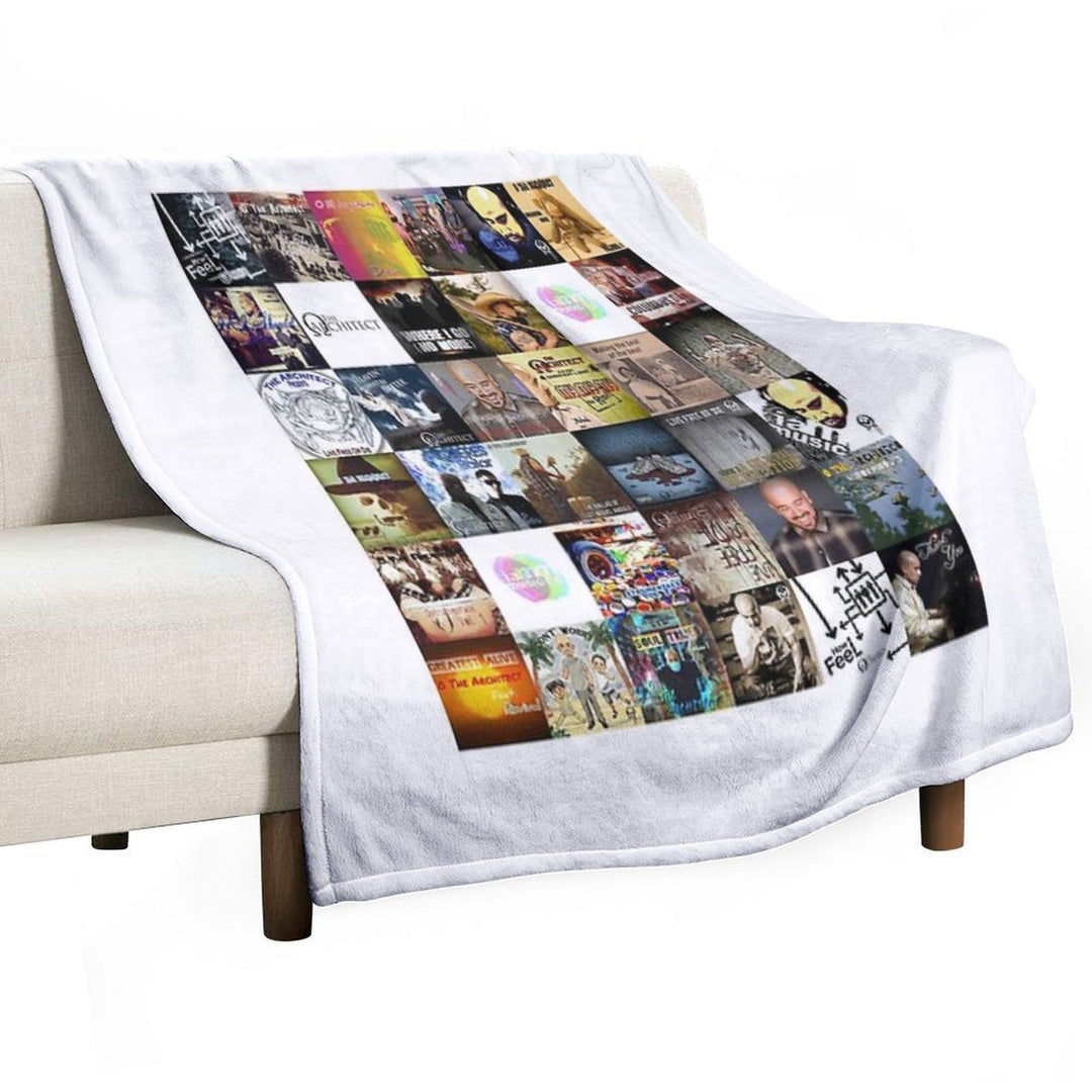 I Am Music Collage All-season Throw Blanket