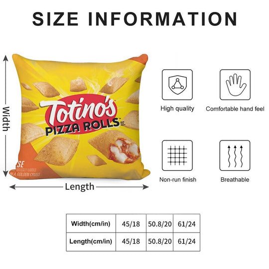 TOTINO'S PIZZA ROLLS CHEESE Soft Skin-Friendly Throw Pillow