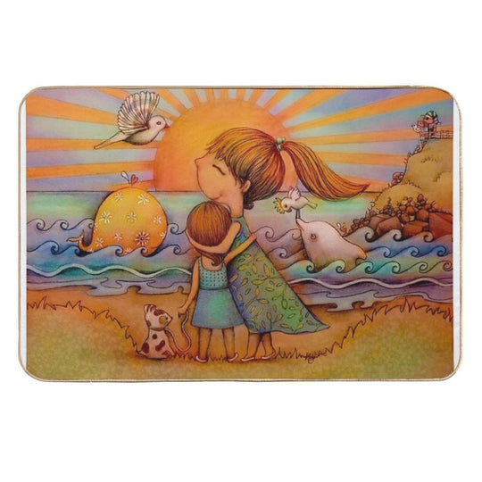 Whale Watching  Absorbent Bath Mat