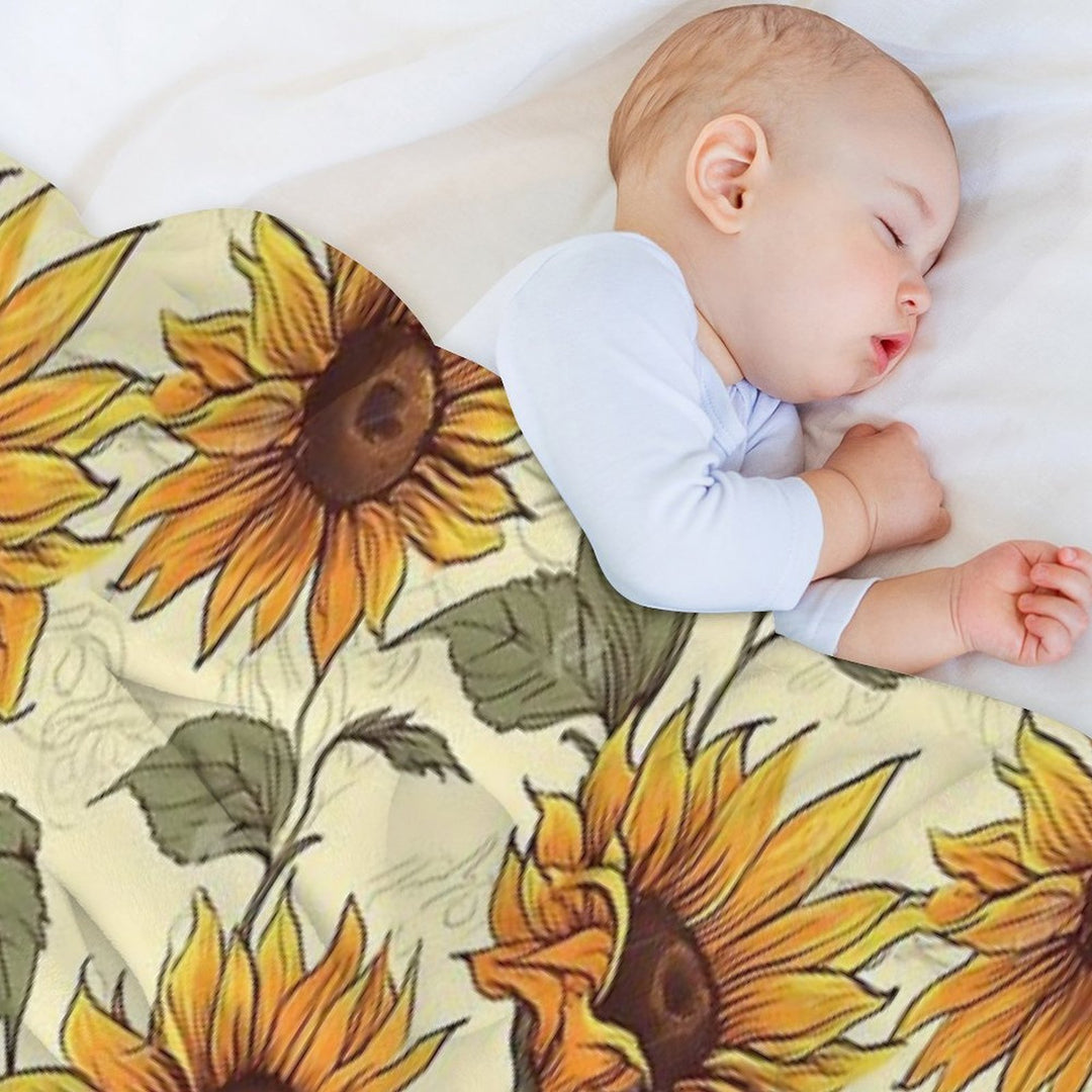 Sunflower Tapestry Wrinkle-free Throw Blanket