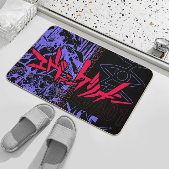 Neon Genesis Evangelion Cool Anime Design  Multi-Purpose Bath Mat