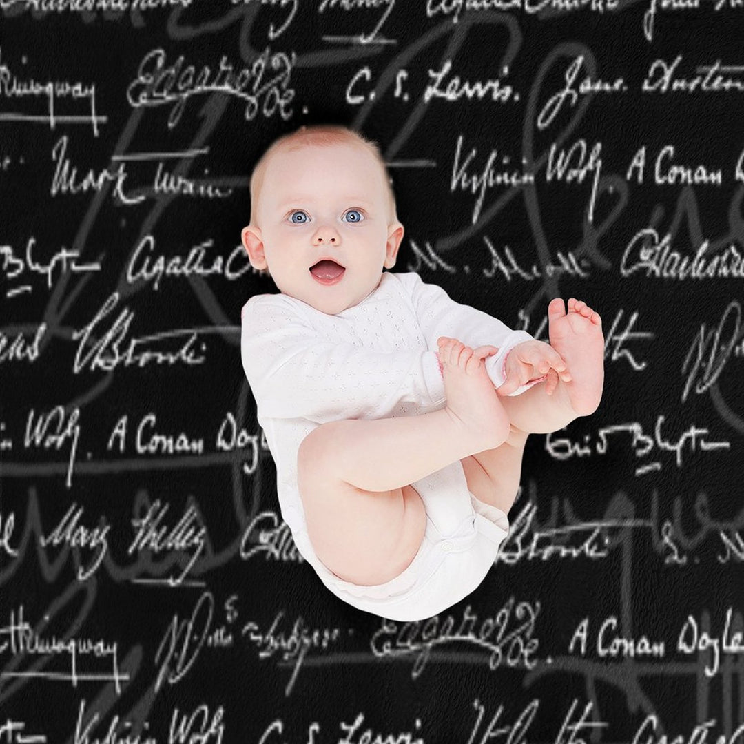 Literary Giants Pattern Wrinkle-free Throw Blanket