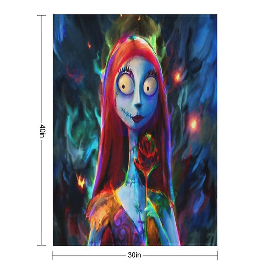 Nightmare before Christmas Sally Travel-friendly Throw Blanket
