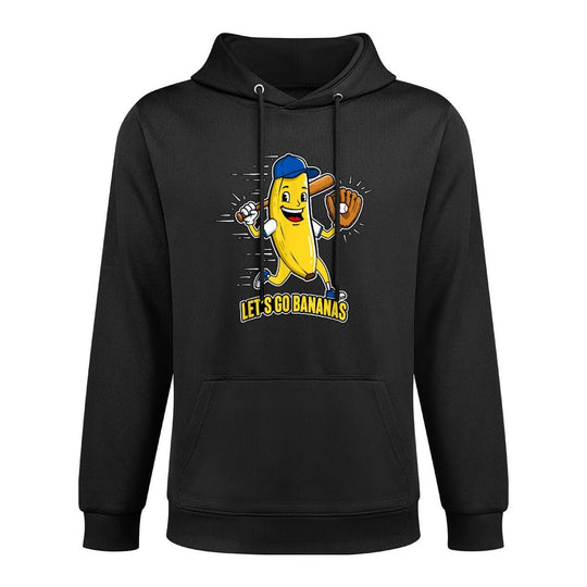 Funny Bananas Gift Fruit Lovers Boys Lets Go Bananas Moisture-Wicking Hoodie