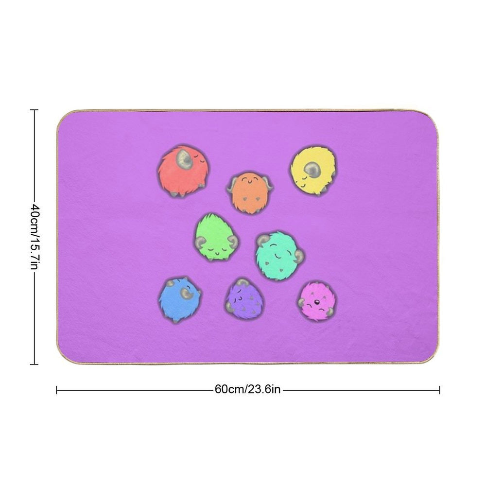 Rainbow Scapegoats  Long-Lasting Bath Mat