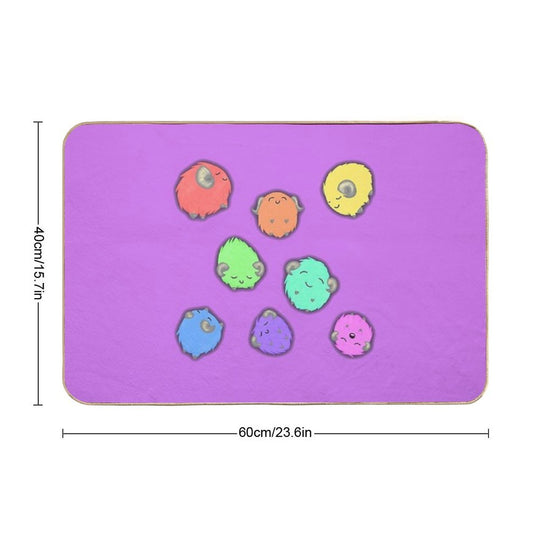 Rainbow Scapegoats  Long-Lasting Bath Mat