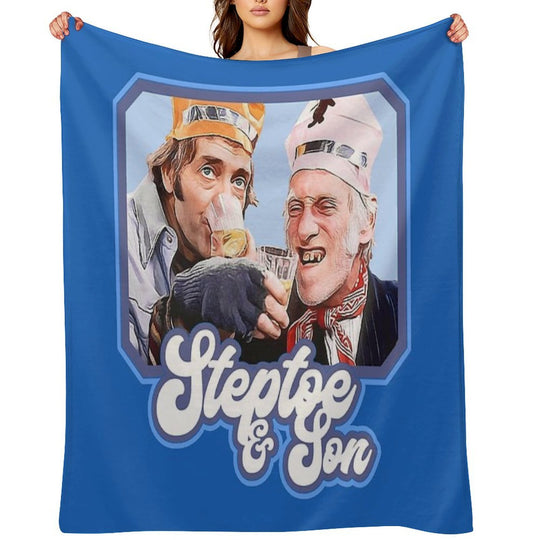 Steptoe And Son Vintage 70s British Television Sitcom Quick-dry Throw Blanket