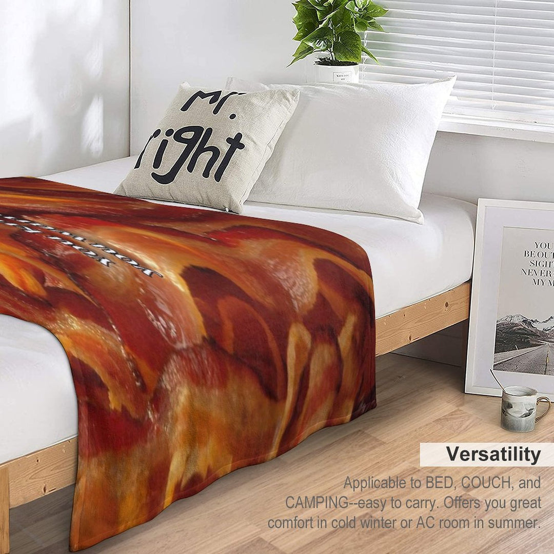 Bacon Shrink-resistant Throw Blanket