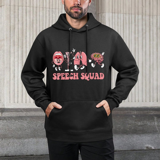 Speech Language Pathologist SLP Speech Squad Therapy Relaxed Fit Hoodie