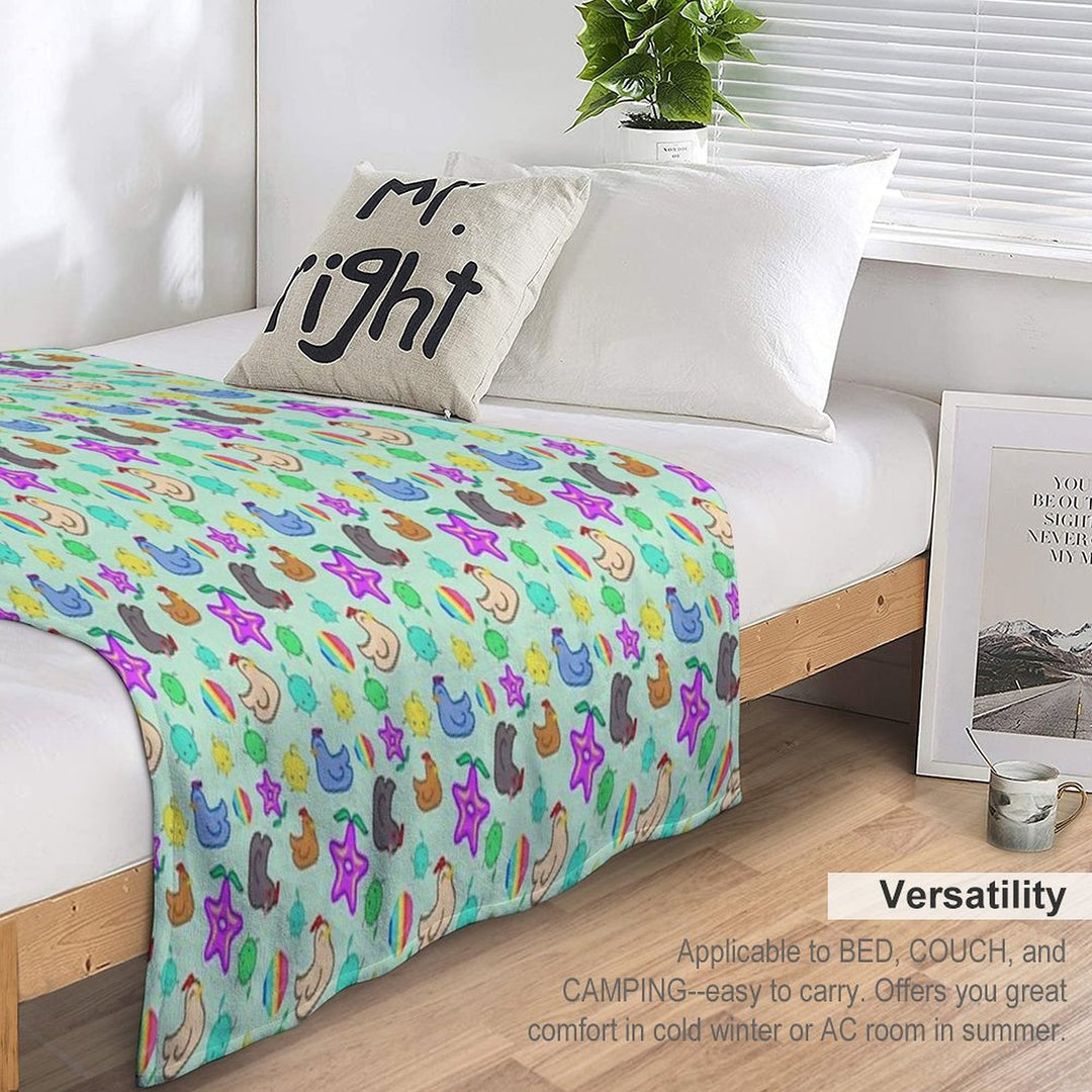 Stardew Valley Happy Time Jumble Multi-functional Throw Blanket