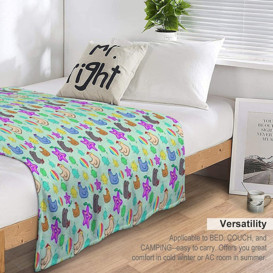 Stardew Valley Happy Time Jumble Multi-functional Throw Blanket