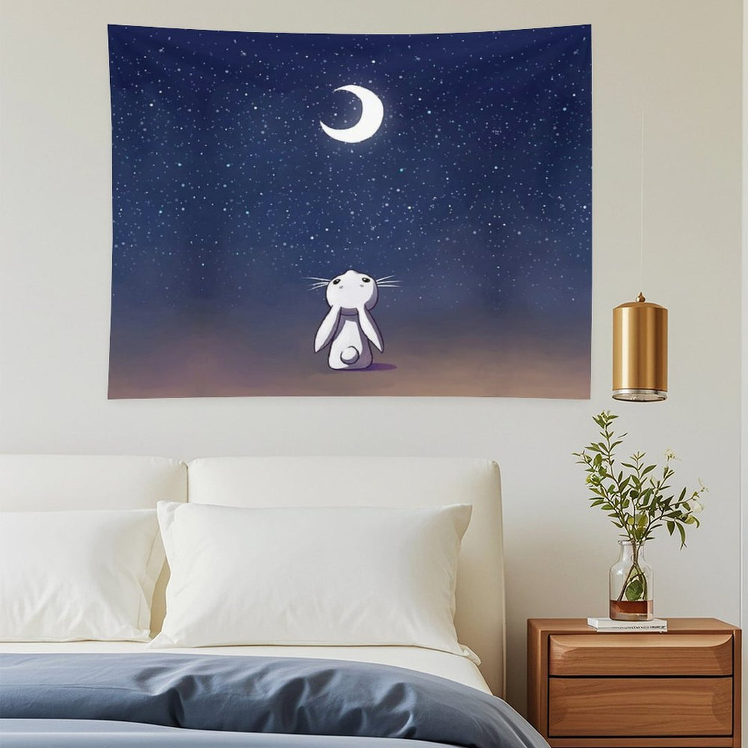 Moon Bunny Tapestry