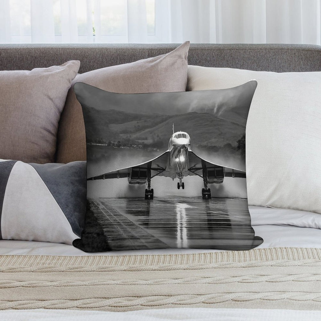Concorde Wet Takeoff Soft Decorative Cover Throw Pillow
