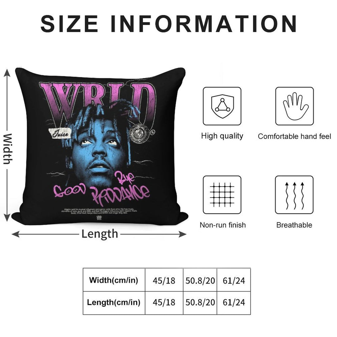 Juice WRLD Halftone Soft Warmth Comfort Throw Pillow