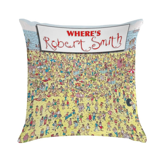 Where's Robert Smith - The Cure Soft Home Decor Throw Pillow