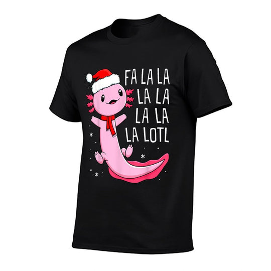 Funny Fa La La Lotl Axolotl Toddler Kids Boys Christmas Xmas  Polyester Blend T-Shirt