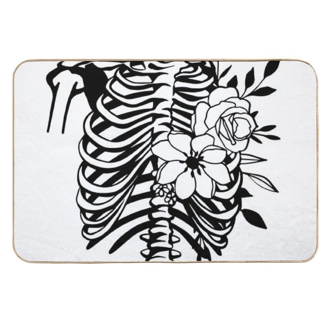 Skeleton Torso Durable Bath Mat