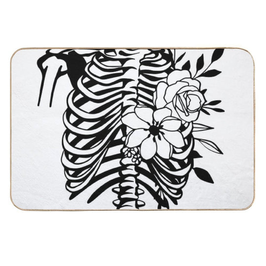 Skeleton Torso Durable Bath Mat