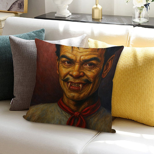 Cantinflas Vampiro Soft Washable Throw Pillow