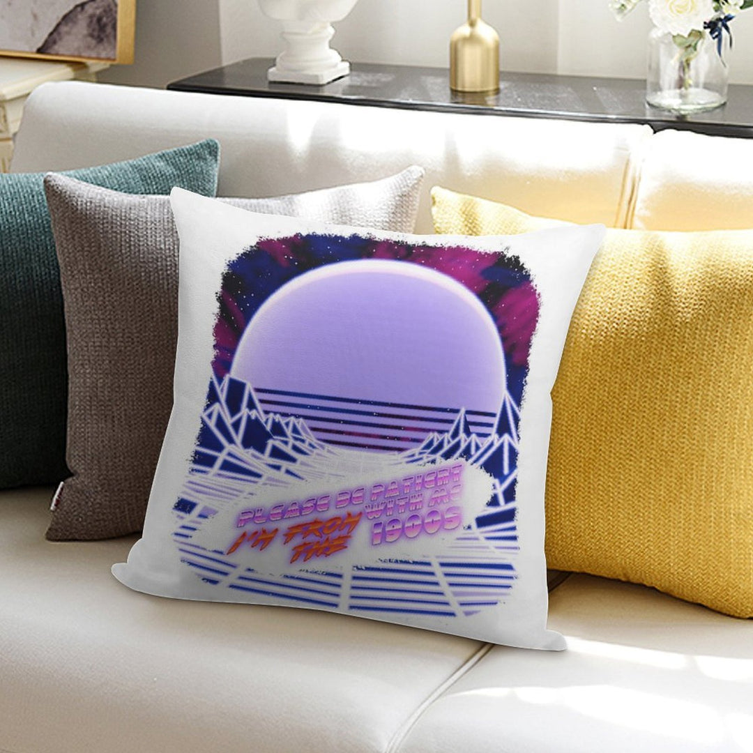Born in The 1900s (Vapor Wave) Soft Home Decor Throw Pillow