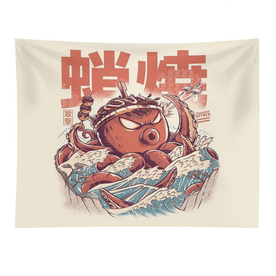 Takoyaki Attack Tapestry
