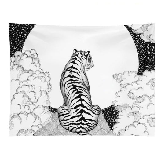 Tiger Moon Tapestry