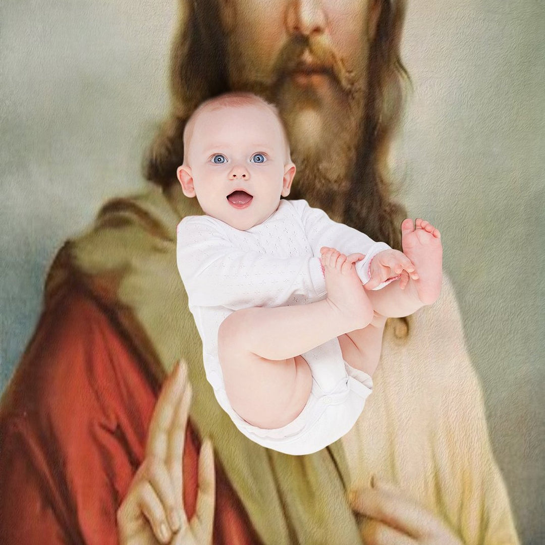 Jesus Christ Painting Velvety-soft Throw Blanket