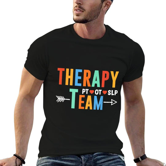 Therapy Team PT OT SLP Rehab Squad Therapist Motor Team  Tagless Design T-Shirt