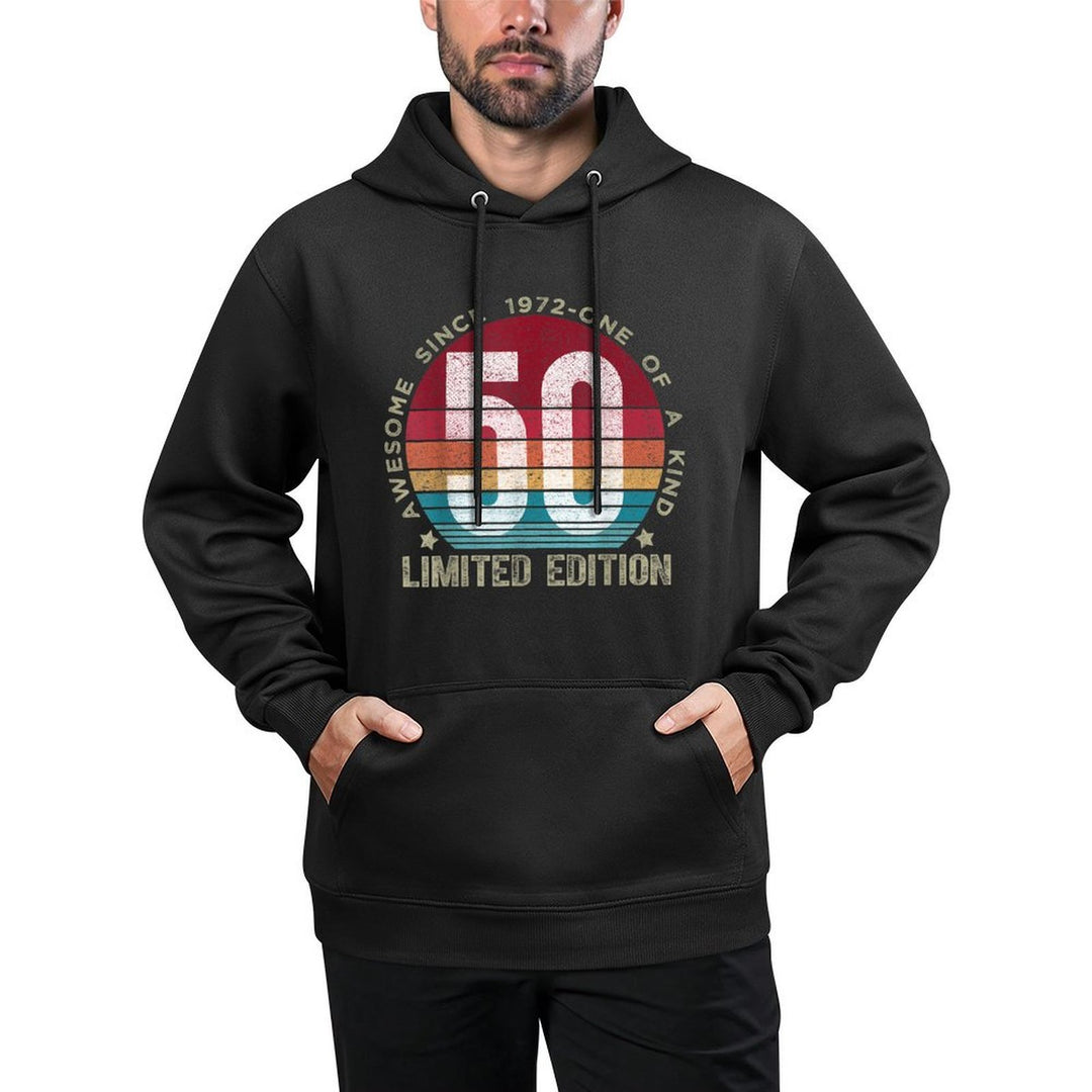 50 Year Old Vintage 1972 Retro Limited Edition 50th Birthday Moisture-Wicking Hoodie