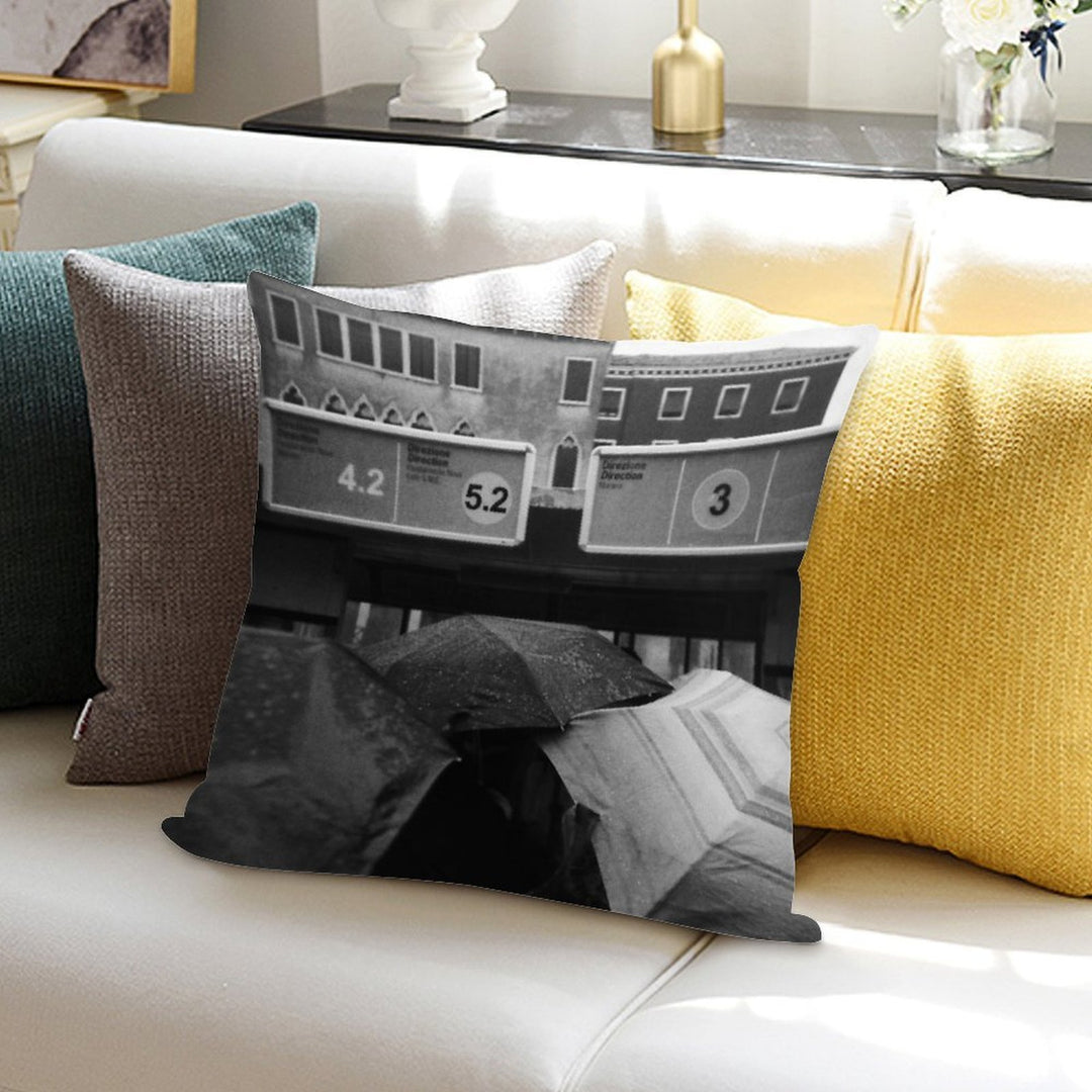 Ella Ella Eh Eh - Lomo Soft Short Plush Fabric Throw Pillow