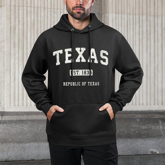 Texas Vintage Sports Design Republic of Texas Easy Care Hoodie