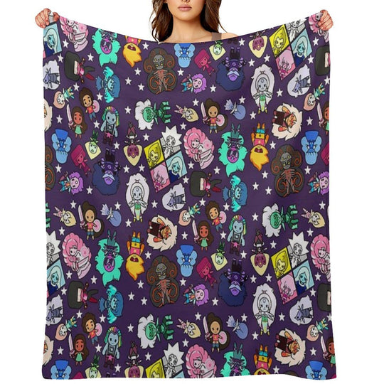 Crystal Gems Multi-functional Throw Blanket
