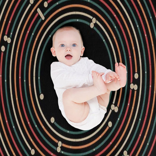 Vinyl Music Metro Record Map Labyrinth Comfort Throw Blanket