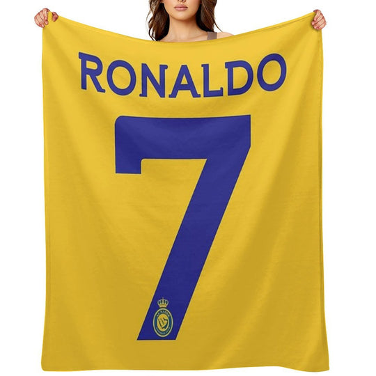 Ronaldo 7 Al-Nassr Football Club - نادي النصر السعودي Comfort Throw Blanket