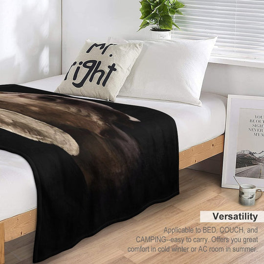 Weimaraner Portrait Gift-ready Throw Blanket