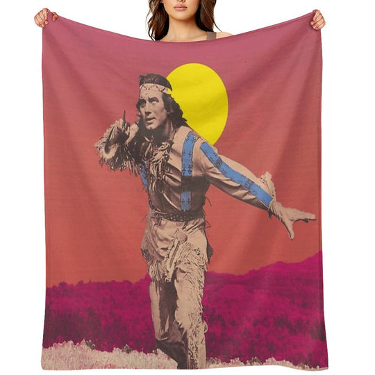 Winnetou, Chief of The Apaches, Karl May Film Shrink-resistant Throw Blanket