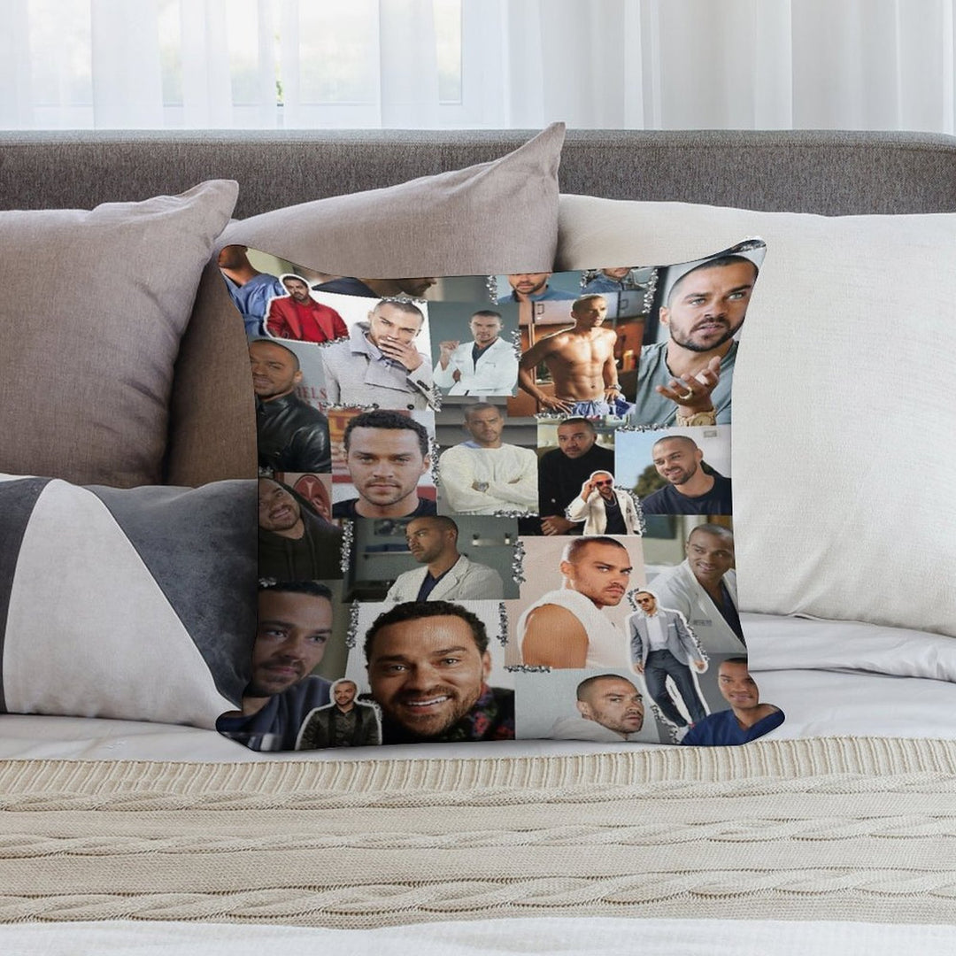 Jackson Avery Collage Soft Decorative Cover Throw Pillow