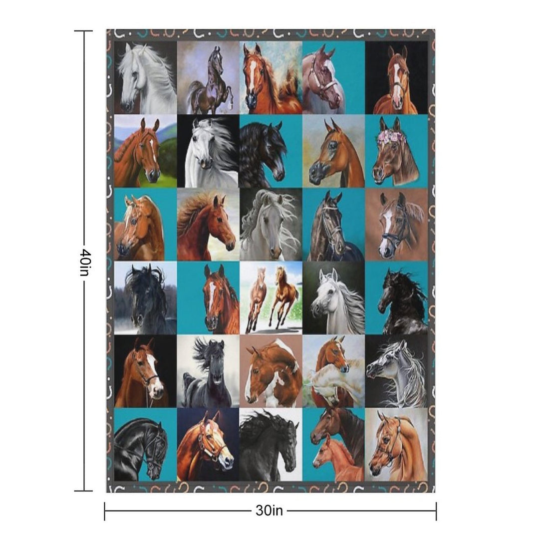 Horse Blanket Gift-ready Throw Blanket