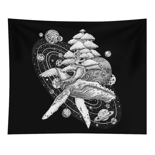 Space Whale Tapestry