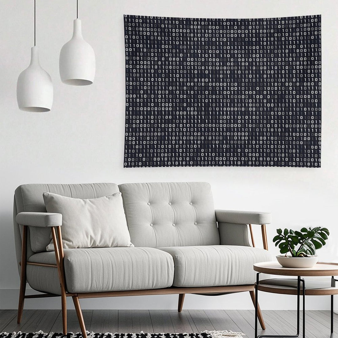 Binary Matrix Code Tapestry
