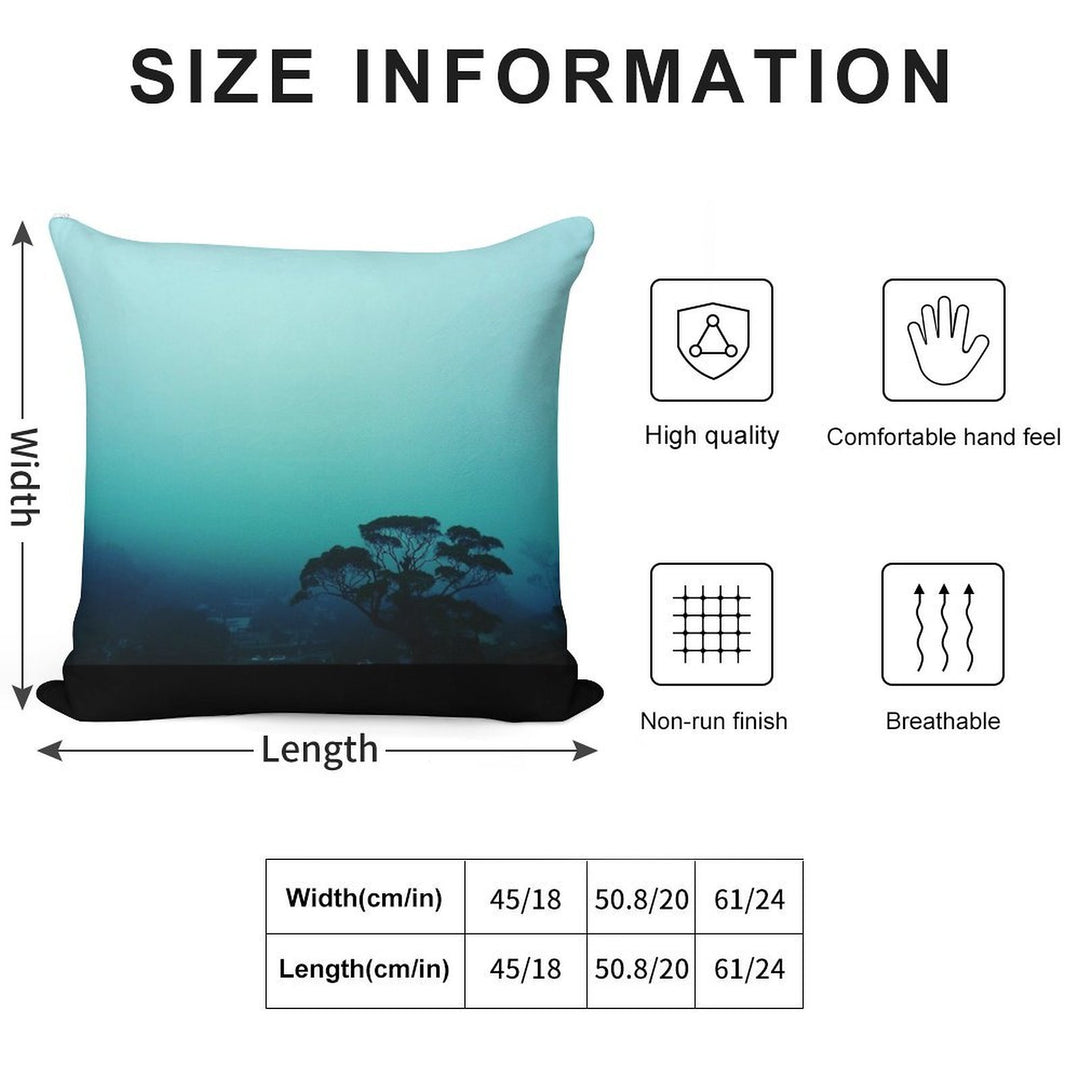 Contemplation Soft High-Density Material Throw Pillow