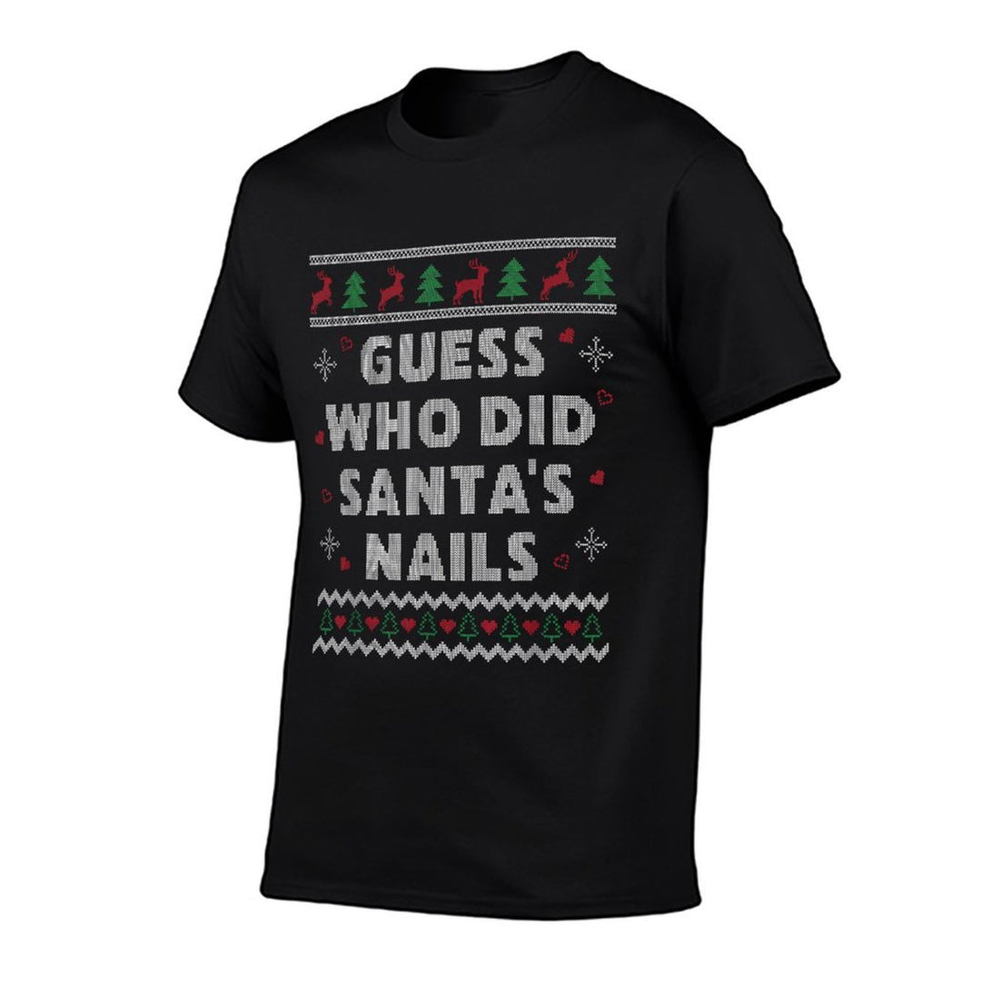 Nail Tech Ugly Christmas for Nail Technicians - Womens Black Christmas - Small  Odor-resistant T-Shirt