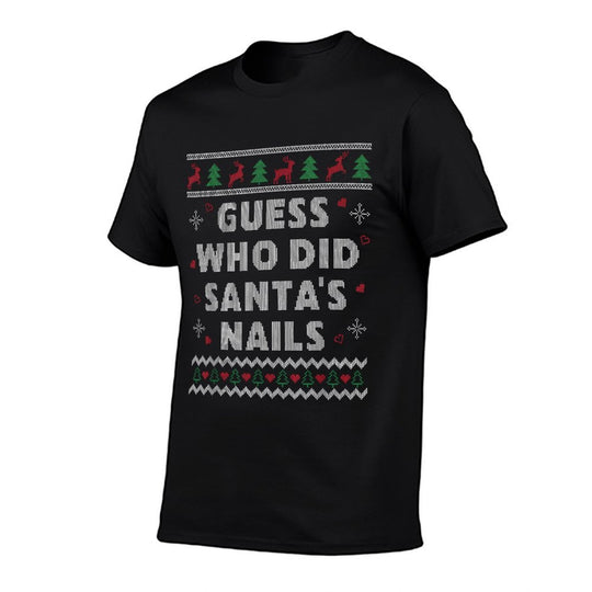 Nail Tech Ugly Christmas for Nail Technicians - Womens Black Christmas - Small  Odor-resistant T-Shirt